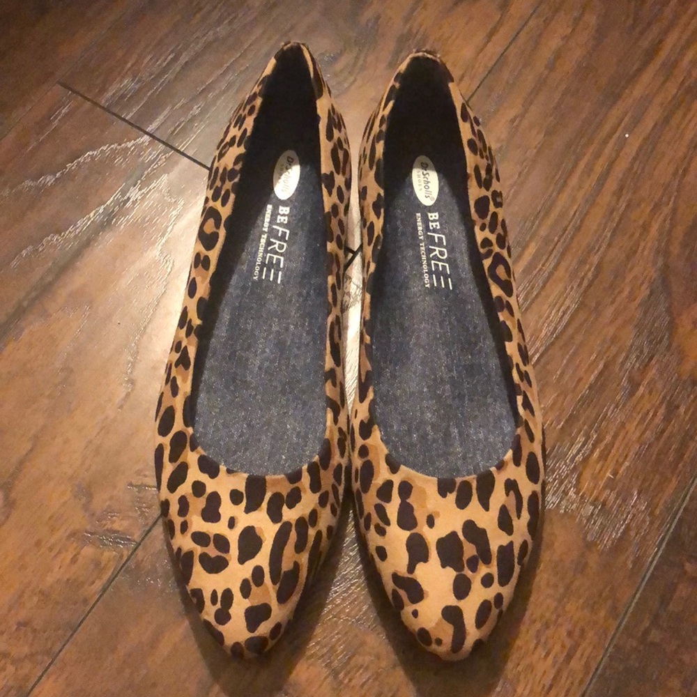 Dr. scholls  leopard flats. Size 8m